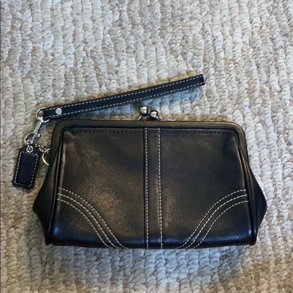 Vintage Coach wristlet! Like new!